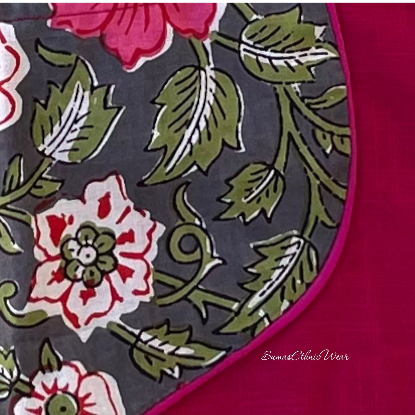 Cotton Pink Bandhani Saree | Blouse Size 36/42