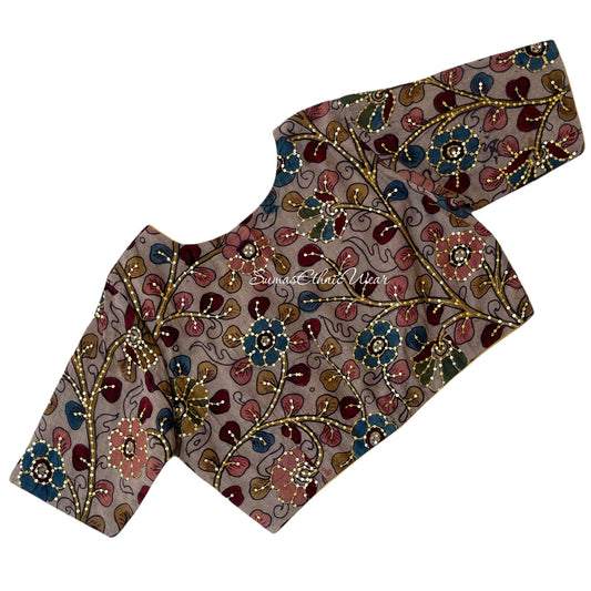Kalamkari Sequin Embroidered Blouse