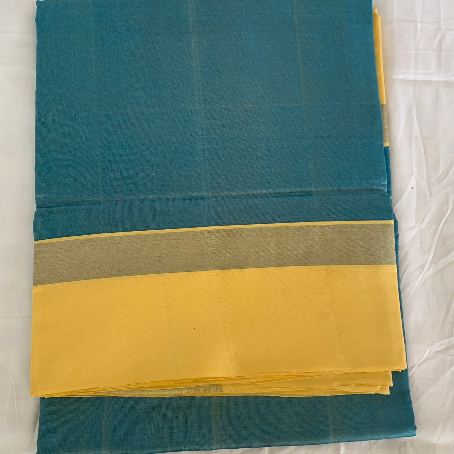 Pure Handloom Blue, Light yellow Venkatagiri Pattu saree | Wedding saree | Designer saree | SumasEthnicWear